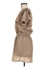 Papaya 100% Polyester Solid Tan Casual Dress Size M - photo 5
