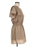 Papaya 100% Polyester Solid Tan Casual Dress Size M - photo 4