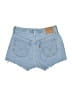 Levi's 100% Cotton Blue Denim Shorts Size 29 waist - photo 2