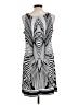 Robbie Bee Graphic Silver Casual Dress Size L - photo 2