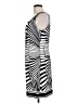 Robbie Bee Graphic Silver Casual Dress Size L - photo 5