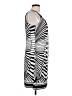 Robbie Bee Graphic Silver Casual Dress Size L - photo 4