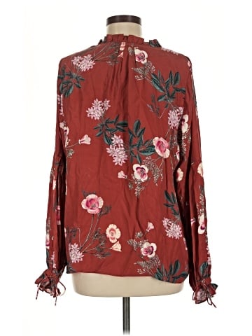 Dolan Long Sleeve Silk Top (view 2)