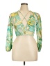 Zara Green 3/4 Sleeve Blouse Size XL - photo 1