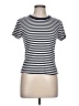 Old Navy Stripes White Short Sleeve T-Shirt Size L - photo 1
