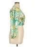 Zara Green 3/4 Sleeve Blouse Size XL - photo 4