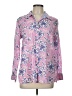 Talbots Floral Pink Long Sleeve Button-Down Shirt Size L - photo 1