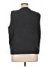Eileen Fisher 100% Silk Gray Black Vest Size XL - photo 2