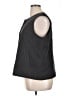 Eileen Fisher 100% Silk Gray Black Vest Size XL - photo 5