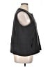 Eileen Fisher 100% Silk Gray Black Vest Size XL - photo 4