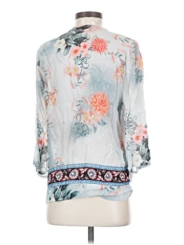 Feathers 3/4 Sleeve Blouse (view 2)