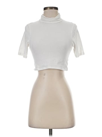 PrettyLittleThing Short Sleeve Turtleneck (view 1)