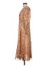 MNG 100% Polyester Paisley Tan Casual Dress Size 10 - photo 5