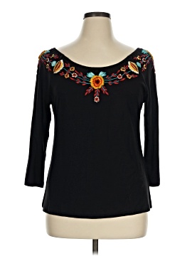 Soft Surroundings 3/4 Sleeve Top