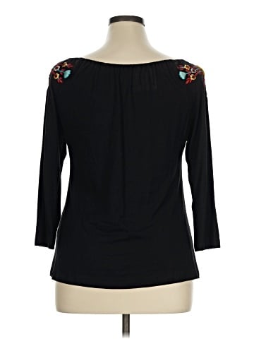 Soft Surroundings 3/4 Sleeve Top (view 2)