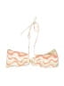 Devon Windsor Chevron-herringbone Ivory Tan Swimsuit Top Size S - photo 1
