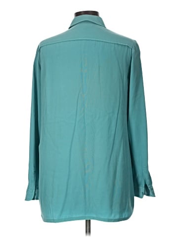 Lafayette 148 New York Long Sleeve Silk Top (view 2)