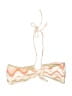 Devon Windsor Chevron-herringbone Ivory Tan Swimsuit Top Size S - photo 2