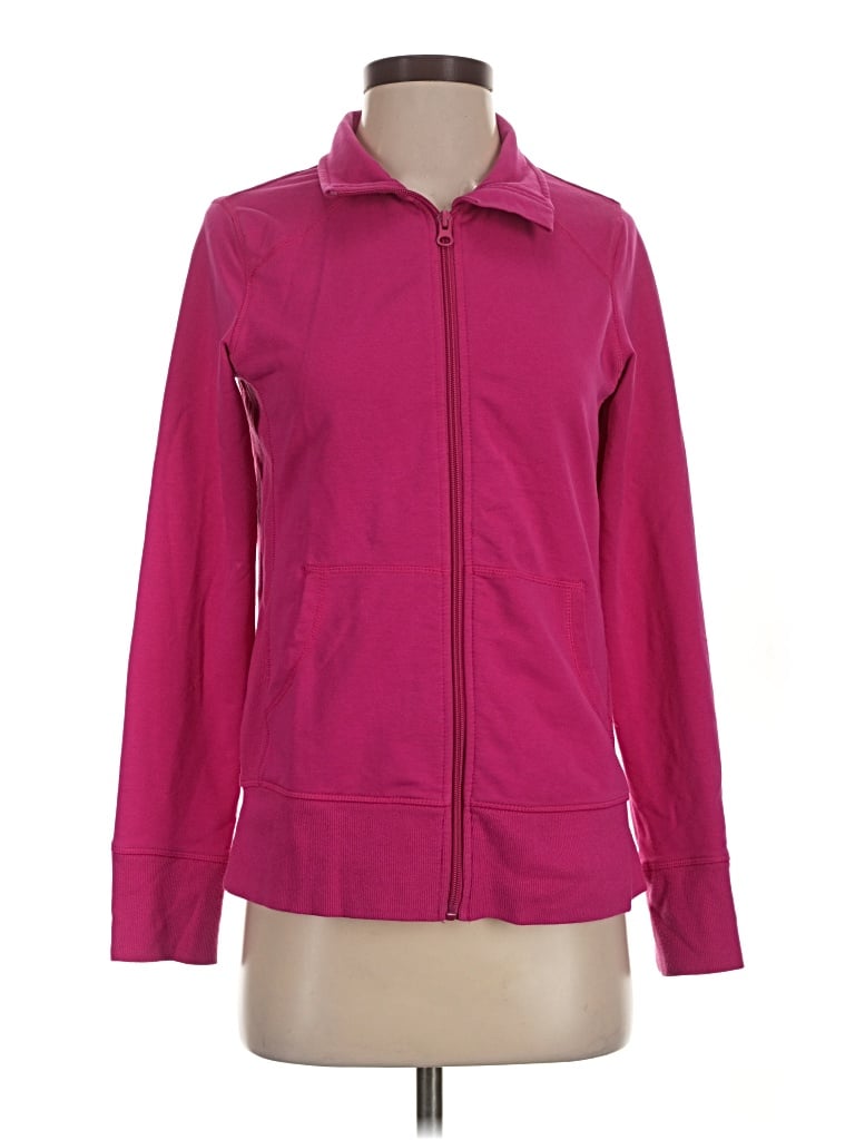 Pre-owned Danskin Now Track Jacket In Pink