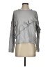 Lou & Grey 100% Cotton Gray Sweatshirt Size S - photo 1