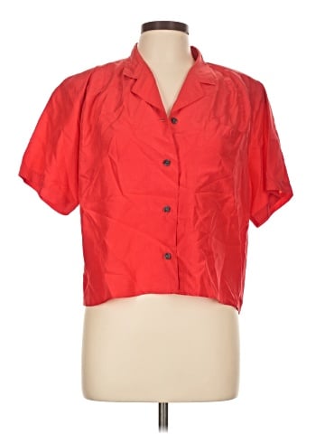 Rafaella Short Sleeve Silk Top (view 1)