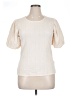 Mikarose 100% Polyester Ivory Short Sleeve Blouse Size XL - photo 1