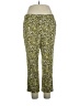 J.Crew Animal Print Yellow Casual Pants Size 14 - photo 1