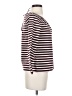 J.Crew 100% Cotton Stripes Brown Burgundy Long Sleeve Blouse Size XXS - photo 4