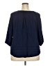 Sejour 100% Rayon Blue 3/4 Sleeve Blouse Size 2X - photo 2