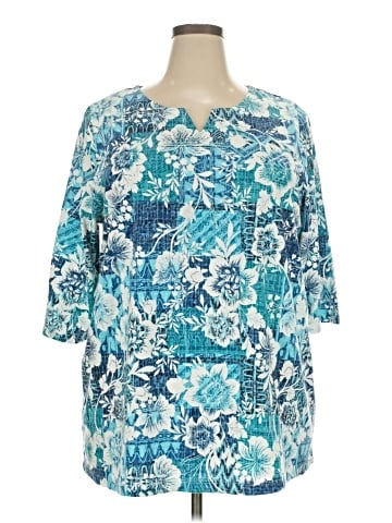 Woman Within 3/4 Sleeve T-Shirt (view 1)
