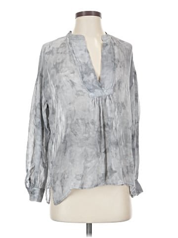 Vince. 3/4 Sleeve Silk Top (view 1)