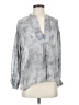 Vince. 100% Silk Gray 3/4 Sleeve Silk Top Size S - photo 1