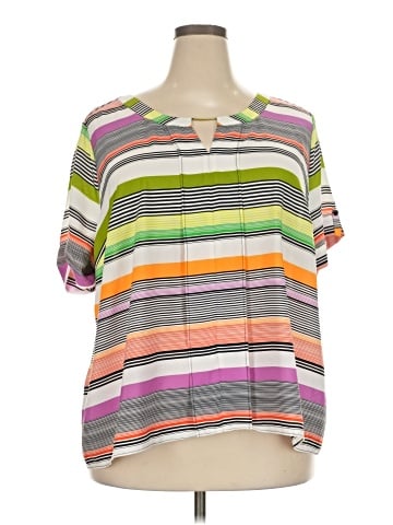 Worthington Short Sleeve Blouse (view 1)