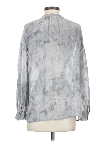 Vince. 3/4 Sleeve Silk Top (view 2)