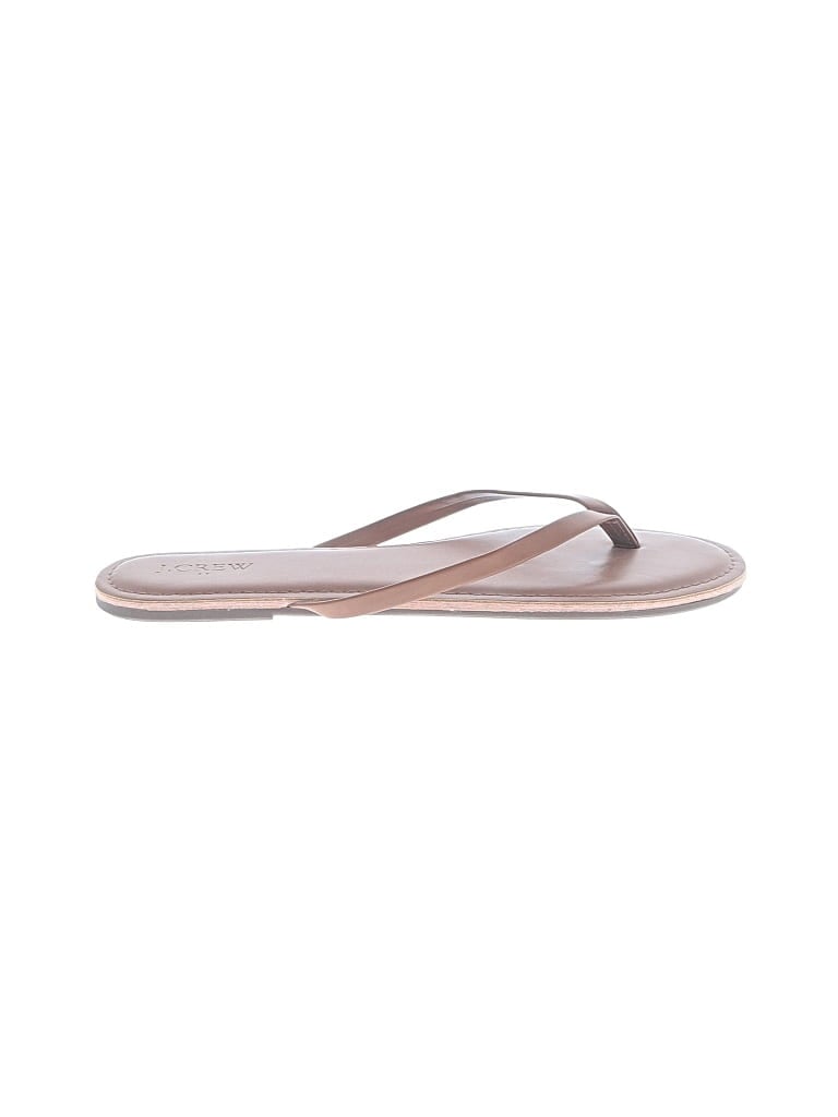 Pre-owned J.crew Factory Store Flip Flops In Gray