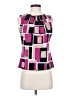 Calvin Klein Graphic Pink Sleeveless Blouse Size S (petite) - photo 1