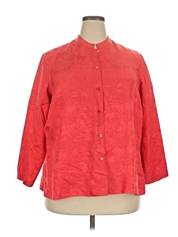 Laura Ashley 3/4 Sleeve Silk Top (view 1)