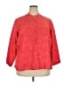 Laura Ashley Red 3/4 Sleeve Silk Top Size 2X - photo 1