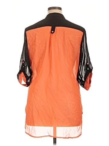 Jamie Nicole Collection 3/4 Sleeve Button-Down Shirt (view 2)