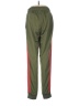 Adidas 100% Polyester Color Block Green Track Pants Size M - photo 2
