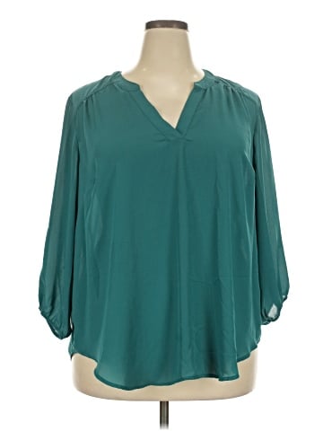 Torrid 3/4 Sleeve Blouse (view 1)