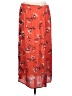 Apt. 9 100% Rayon Floral Red Casual Skirt Size L - photo 1