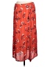 Apt. 9 100% Rayon Floral Red Casual Skirt Size L - photo 2
