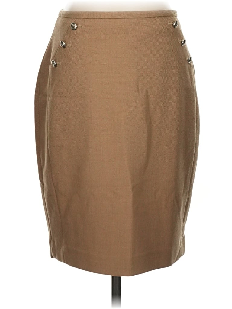 Pre-owned White House Black Market Casual Skirt In Tan