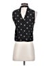 Ecote Print Black Sleeveless Blouse Size S - photo 2