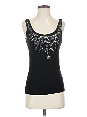 Black Rivet Sleeveless Top (view 1)