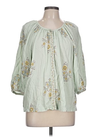 LC Lauren Conrad 3/4 Sleeve Blouse (view 1)