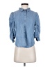 Splendid 100% Lyocell Blue 3/4 Sleeve Button-Down Shirt Size XS - photo 1