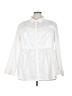 Torrid White Long Sleeve Button-Down Shirt Size 4X Plus (4) - photo 1
