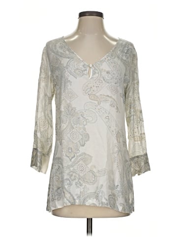Ecru 3/4 Sleeve Blouse (view 1)